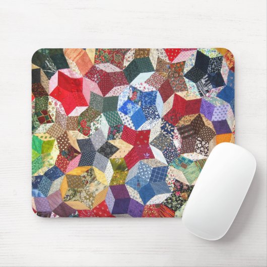 Tapis De Souris Édredon de patchwork (Avec souris)