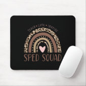 Tapis De Souris Éducation Spéciale Sped Équipe Sped Léopard Arc-en (Avec souris)