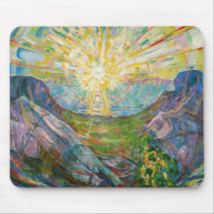 Tapis De Souris Edvard Munch - Le Soleil 1916