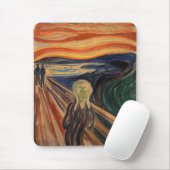 Tapis De Souris Edvard Munch Peinture The Scream (Skrik) 1910 (Avec souris)