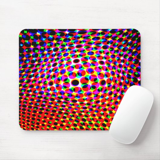 Tapis De Souris Effet 3D coloré (Avec souris)