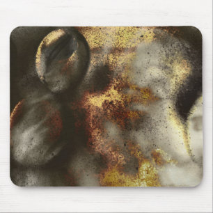 Tapis De Souris Effet de poussière Gold et Silver Star