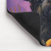 Tapis De Souris Éffrayant Affenpinscher Halloween sorcière et Citr (Coin)