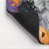 Tapis De Souris Éffrayant Australien Berger Halloween Citrouille s (Coin)