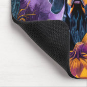 Tapis De Souris Éffrayant Bluetick Coonhound Citrouille de sorcièr (Coin)