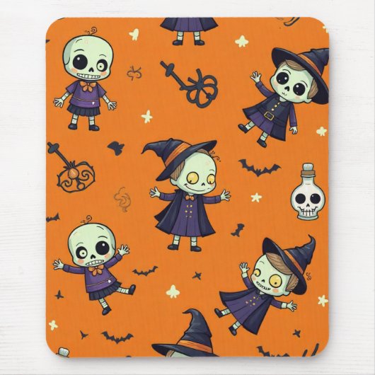 Tapis De Souris Éffrayant Chic Halloween Coussin - Festive (Devant)