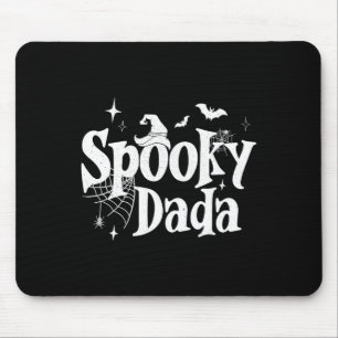 Tapis De Souris Éffrayant Dada Witch Drôle Halloween Costume Papa 
