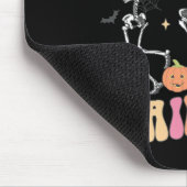 Tapis De Souris Éffrayant Nail Tech Funny Skeleton Nail Tech Hallo (Coin)