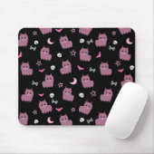Tapis De Souris Éffrayant pastel goth llama motif sorcière violet (Avec souris)