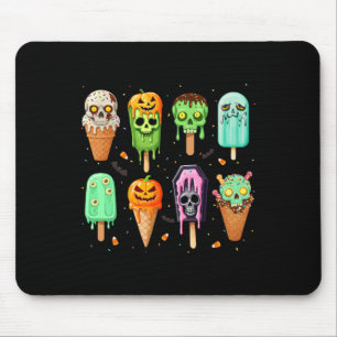 Tapis De Souris Éffrayant Popsicle Glace Fête d'été Halloween S