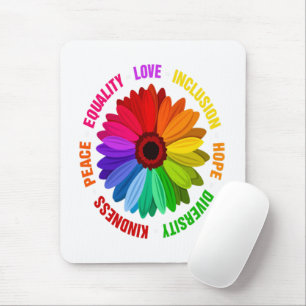 Tapis De Souris Égalité Amour Inclusion Espoir Diversité Gentilles
