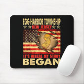 Tapis De Souris Egg Harbor Township New Jersey Usa Flag 4th Of Jul (Avec souris)