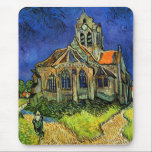 Tapis De Souris Église d'Auvers Van Gogh<br><div class="desc">Église à Auvers, Vincent van Gogh, Auvers-sur-Oise, juin 1890. Huile sur toile, 94 x 74 cm. Musée d'Orsay à Paris. Vincent Willem van Gogh (30 mars 1853 - 29 juillet 1890) était un artiste postimpressionniste néerlandais. Certaines de ses peintures sont maintenant parmi les oeuvres d'art les plus connues, les plus...</div>