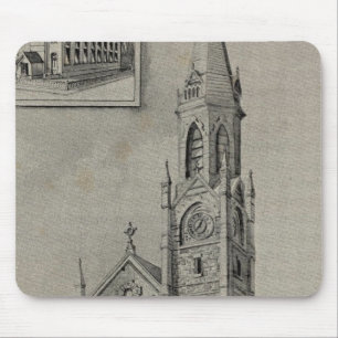 Tapis De Souris Église de l'Assomption, Ansonia, Conn