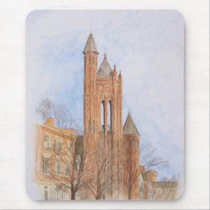 Tapis De Souris Église gothique aquarelle