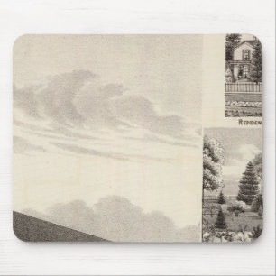 Tapis De Souris Église, résidences et moulin à farine