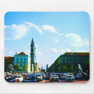 Tapis De Souris Église universitaire vintage munich ludwigstraße