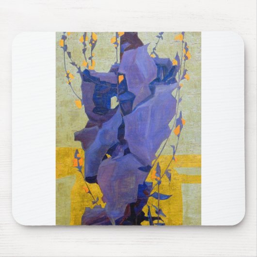 Tapis De Souris Egon Schiele Fleurs stylisées (Devant)