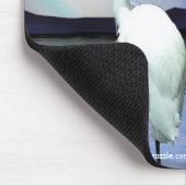 Tapis De Souris EGRET BLANC, LUNE & AURORA Mousepad (Coin)
