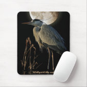 Tapis De Souris EGRET - BLUE HERON Mousepad Series (Avec souris)