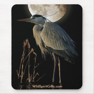 Tapis De Souris EGRET - BLUE HERON Mousepad Series