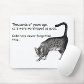 Tapis De Souris Egyptian Grey Tabby (Avec souris)