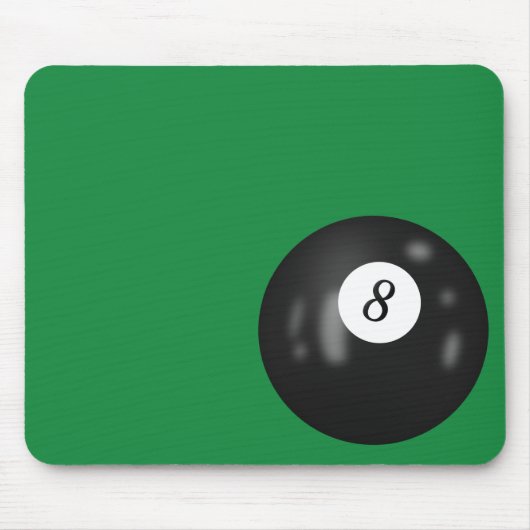 Tapis De Souris Eight Ball On Green (Devant)