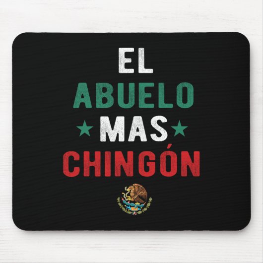 Tapis De Souris El Abuelo Mas Chingon Spanish Teacher Fathers Day (Devant)