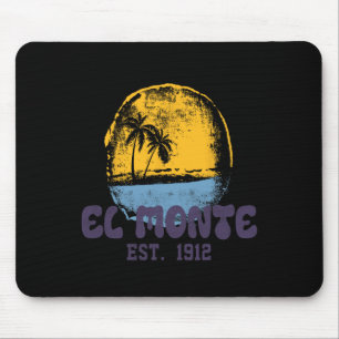 Tapis De Souris El Monte Californie Rétro Surfeur Vintage Plage Po