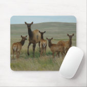 Tapis De Souris Élans et veaux de la vache E44 (Avec souris)
