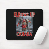Tapis De Souris Elbows Up Canada Est 1867 Fier Ca Fort Canadien (Avec souris)