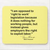 Tapis De Souris Eleanor Roosevelt cite (Devant)