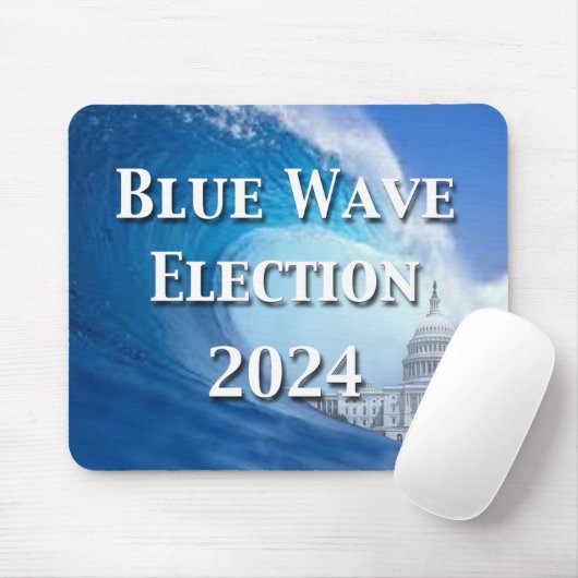 Tapis De Souris Élection Blue Wave 2024 (Avec souris)