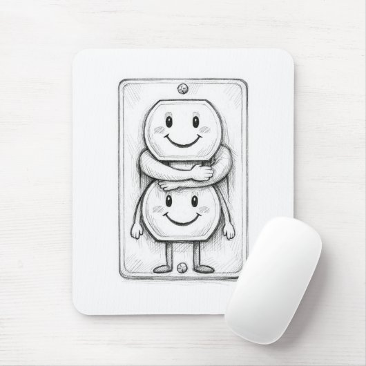 Tapis De Souris Electrical Socket Hug (Avec souris)