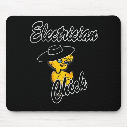Tapis De Souris Électricien Chick #4 (Devant)