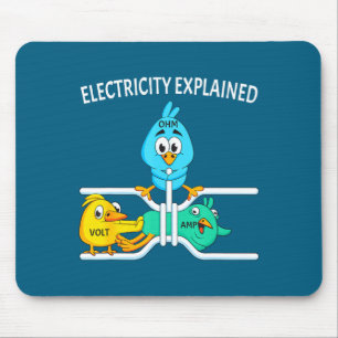 Tapis De Souris Électricien Drôle Pour Hommes Femmes Électricité M