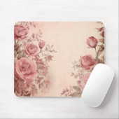 Tapis De Souris Élégance des Roses (Avec souris)