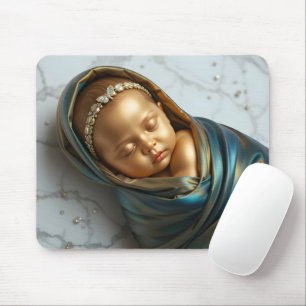 Tapis De Souris Elégance dorée pour bébé
