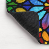 Tapis De Souris Élégance en verre floral (Coin)