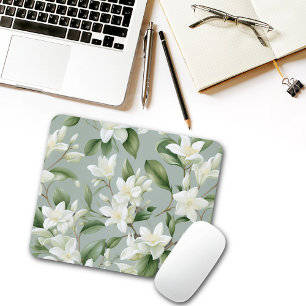 Tapis De Souris Élégance florale de jasmin doux