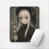 Tapis De Souris Elegance of the Midnight Blossom Maiden Mouse Pad (Avec souris)
