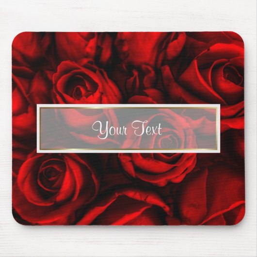 Tapis De Souris Élégance Red Rose (Devant)