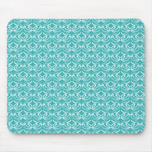 Tapis De Souris Elégance turquoise radiante Mousepad (Devant)