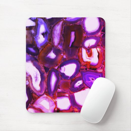 Tapis De Souris Élégant abstrait rose violet motif (Avec souris)