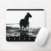 Tapis De Souris Élégant Art Pop Moderne Courir Liberté Cheval (Avec souris)