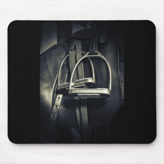 Tapis De Souris Élégant bâton d'argent sur selle d'équitation angl (Devant)