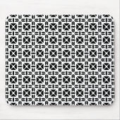 Tapis De Souris Elegant Black and White Geometric Pattern (Devant)