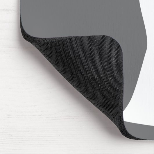 Tapis De Souris Elégant blanc sur gris - Design simple et élégant (Coin)