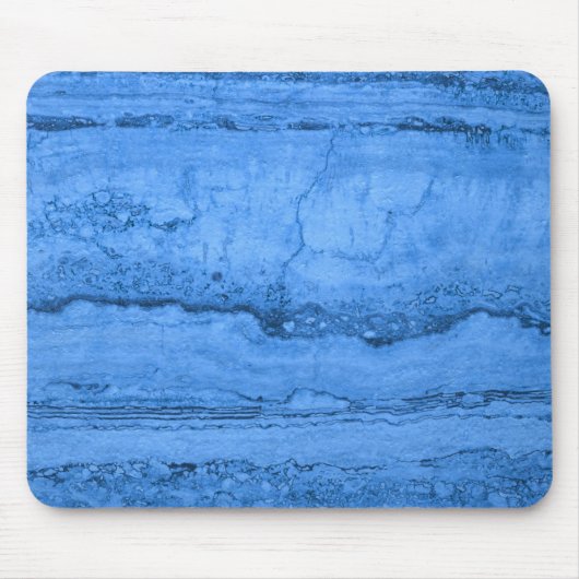 Tapis De Souris Elégant bleu Granite motif marbre bleu (Devant)