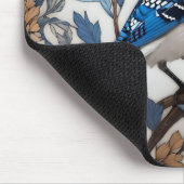 Tapis De Souris Elégant Blue Jay William Morris inspiré (Coin)